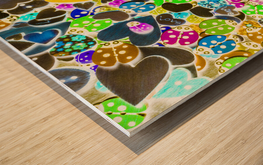 Bugstraction Wood print