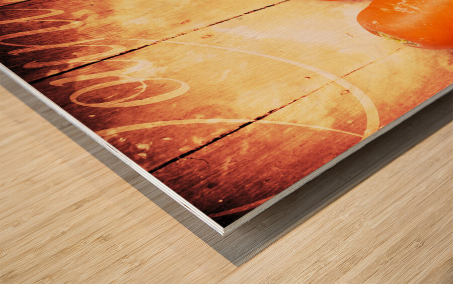 Country cooking poster Wood print