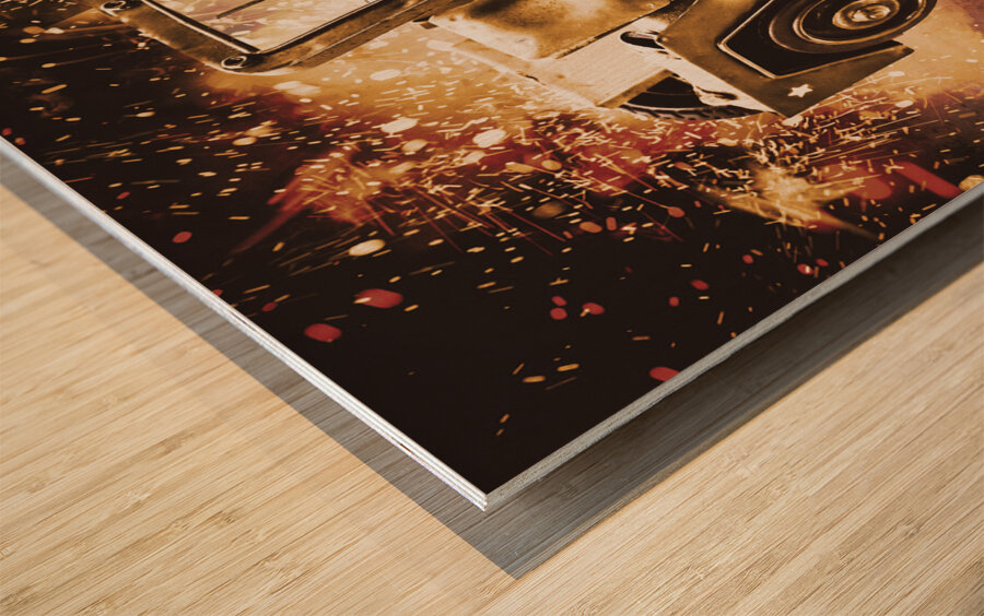 Military machine Wood print