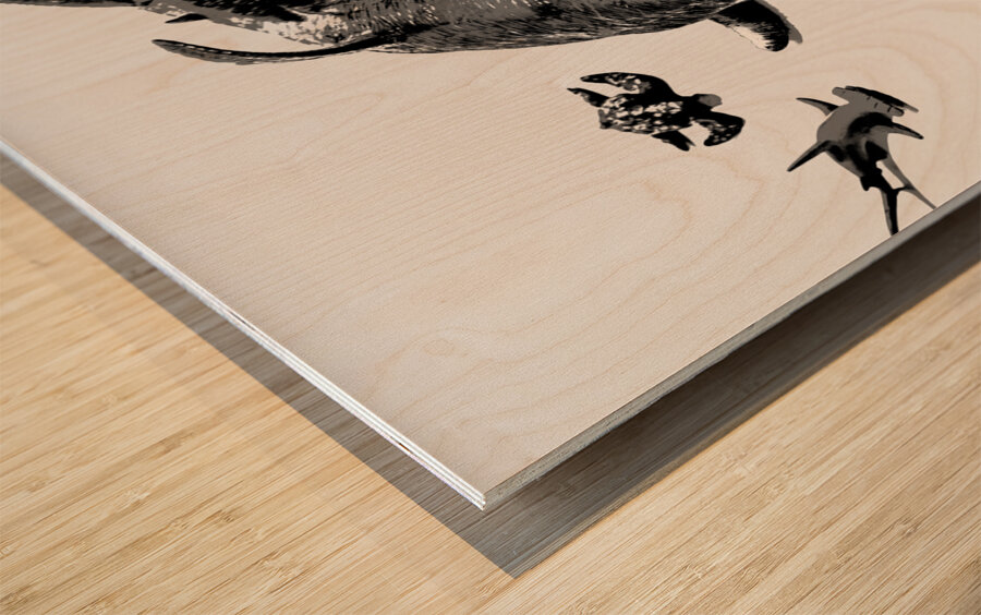 Greywaters  Wood print