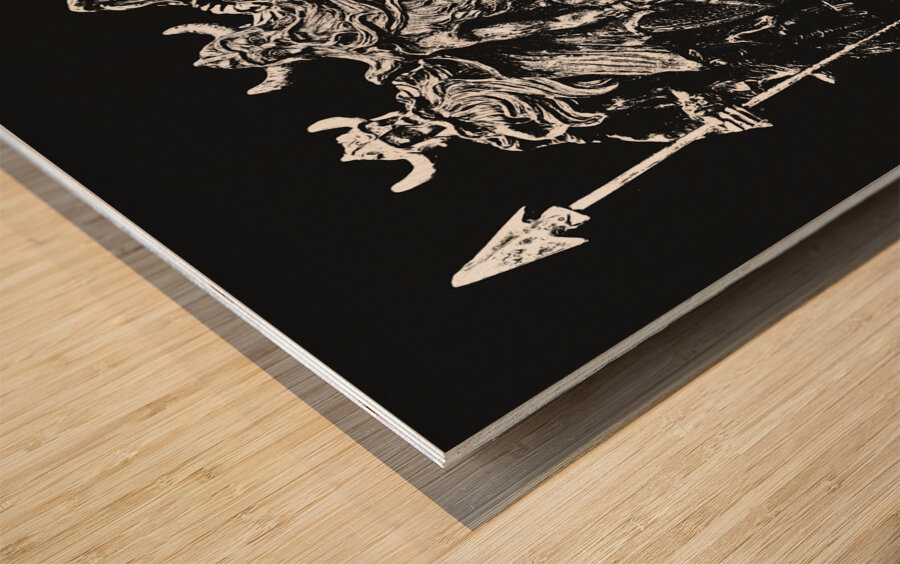 Viking hold Wood print