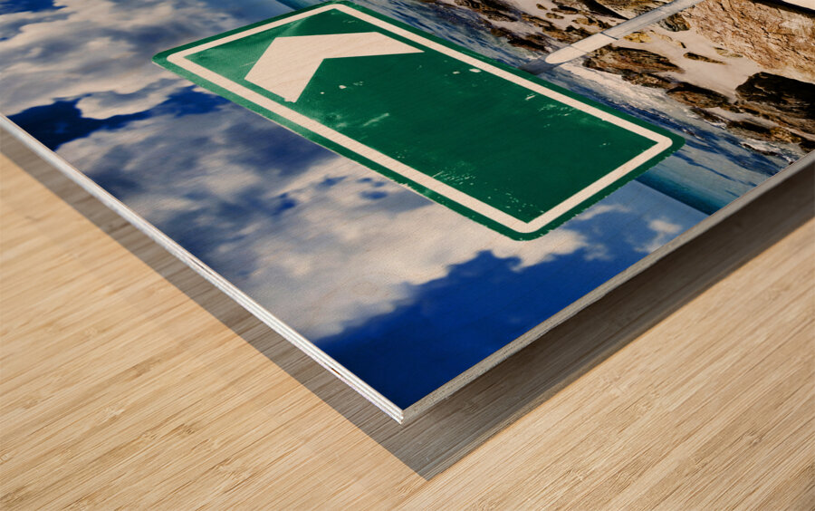 Retro Beach Van Wood print