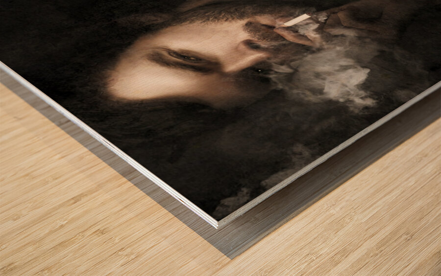 WW2 Ground Infantry Soldier Carrying Ammunition Wood print