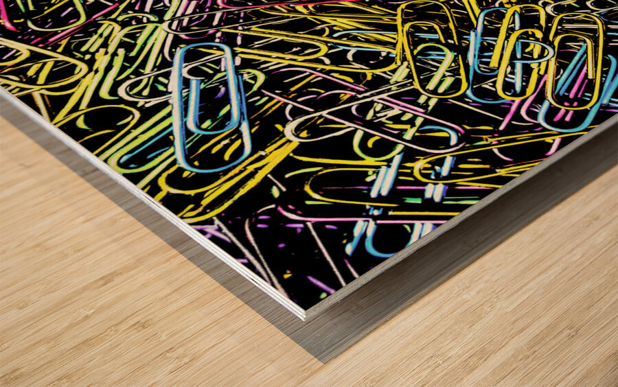 Organised chaos Wood print