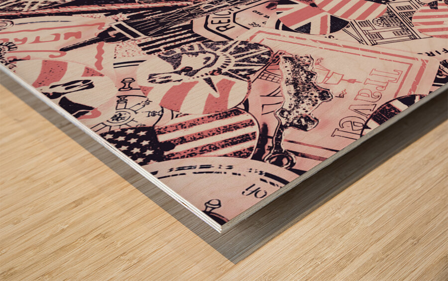 Paris and beyond Wood print