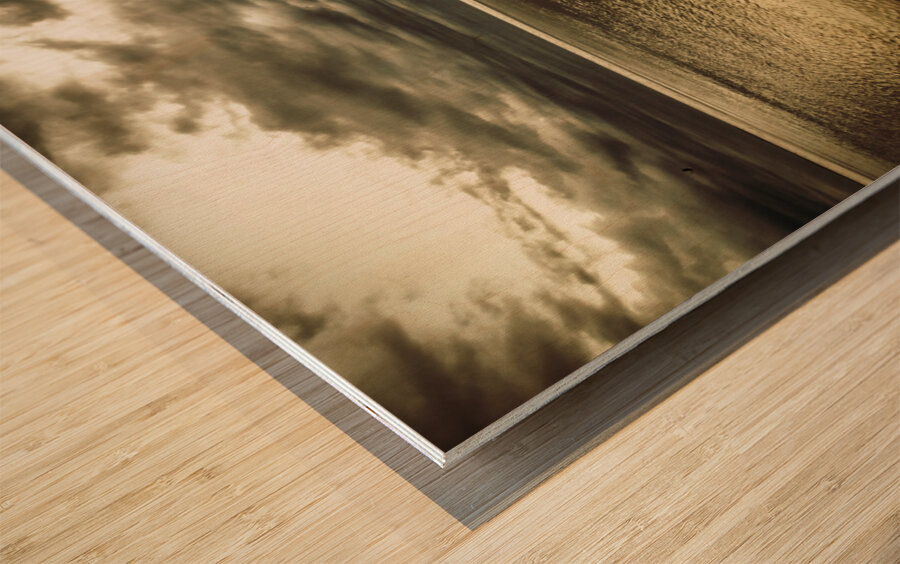 Calm before the storm Wood print