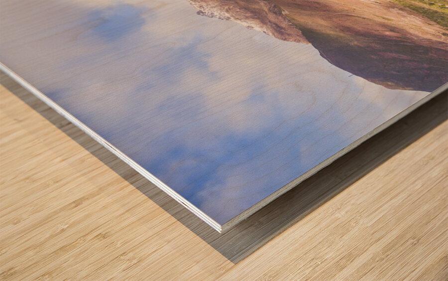 Mountainous majestics  Wood print