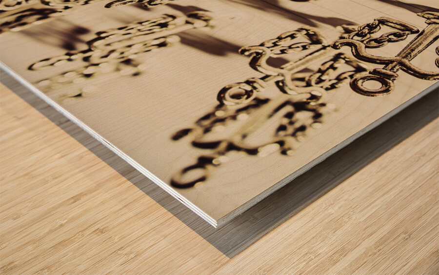 Order of Law and justice Wood print