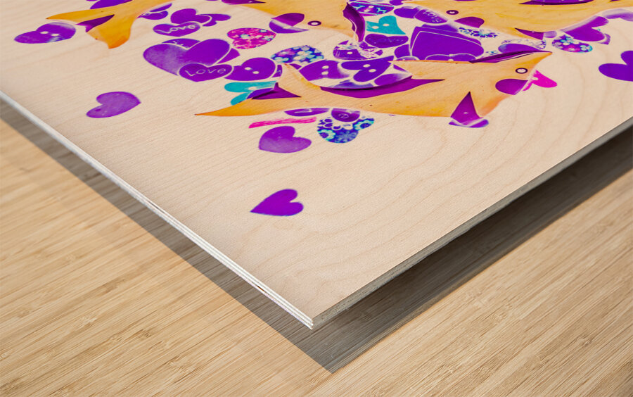 Reef romance Wood print