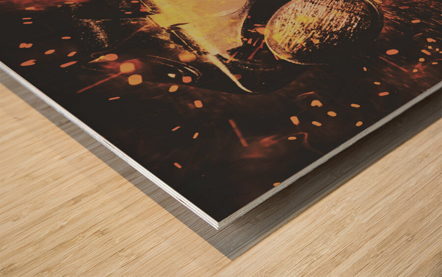 Ignite and inspire Wood print