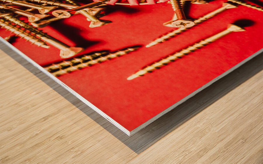 Messy love Wood print