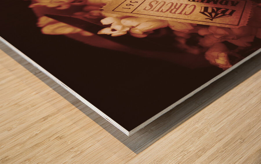 Midnight circus Wood print