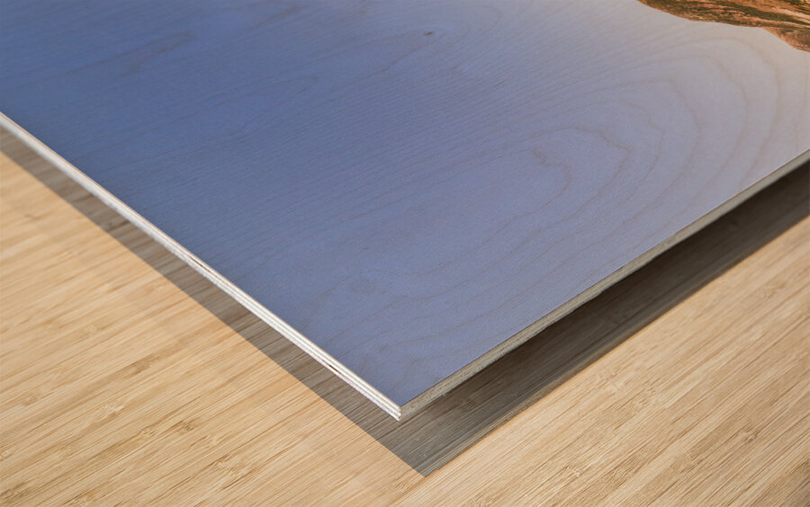 Majestic arid peaks Wood print