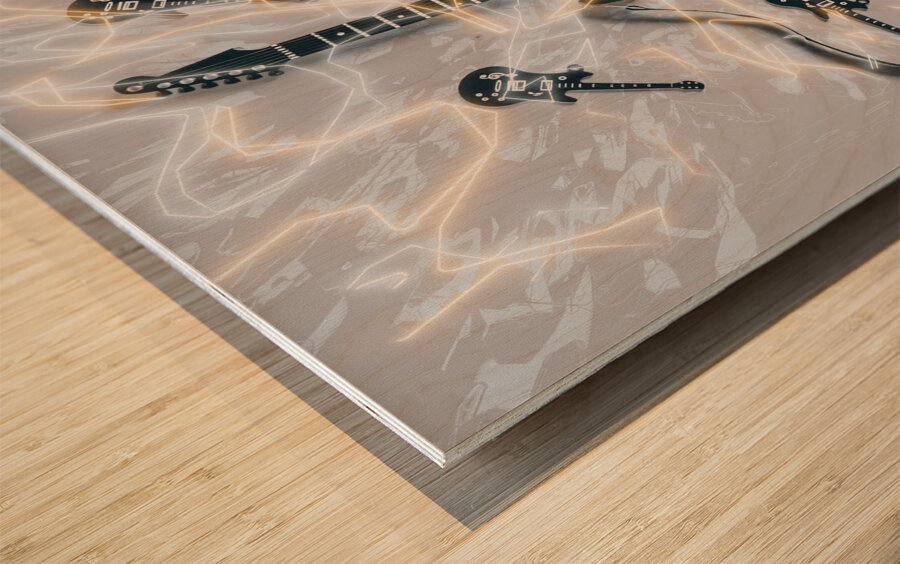 Light show Wood print