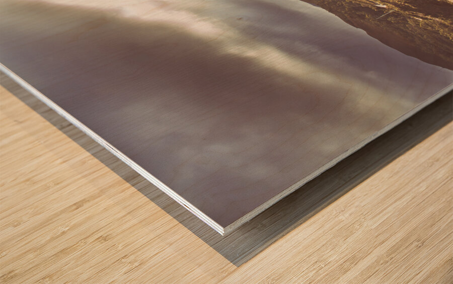 Hills and outback tracks Wood print