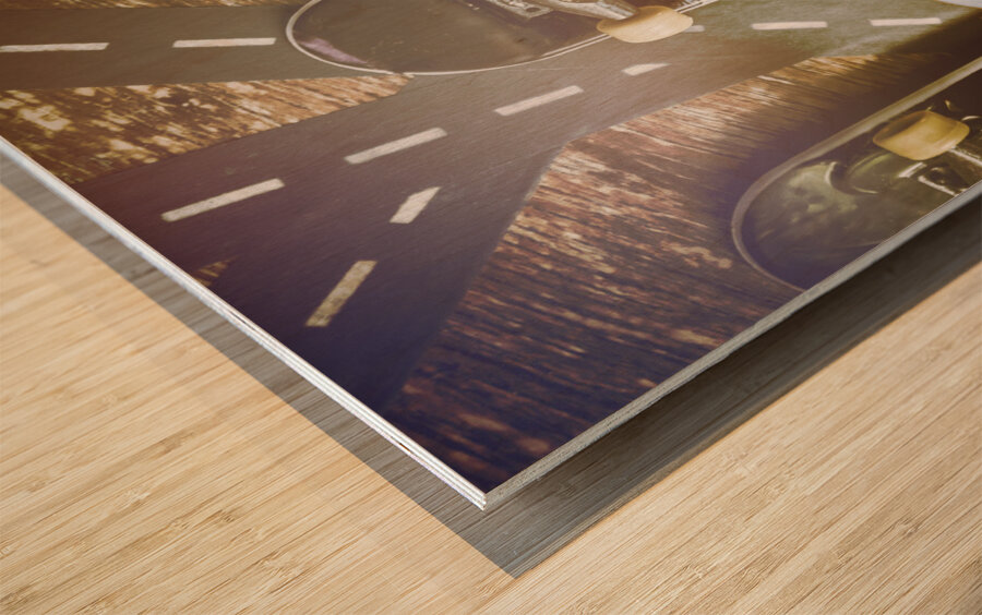Toy skateboards Wood print