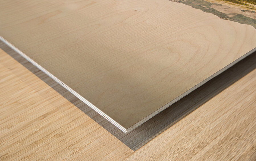 Mountain country Wood print