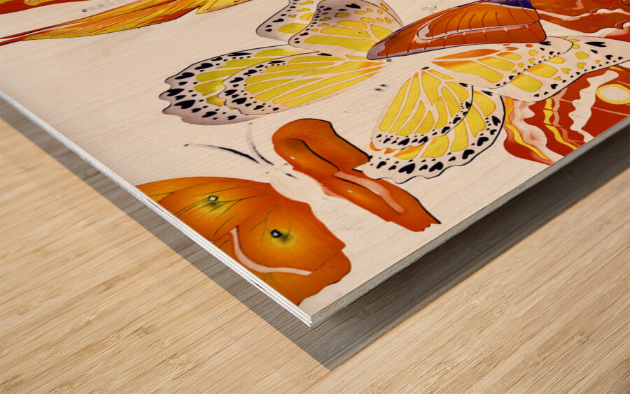 Summers design Wood print