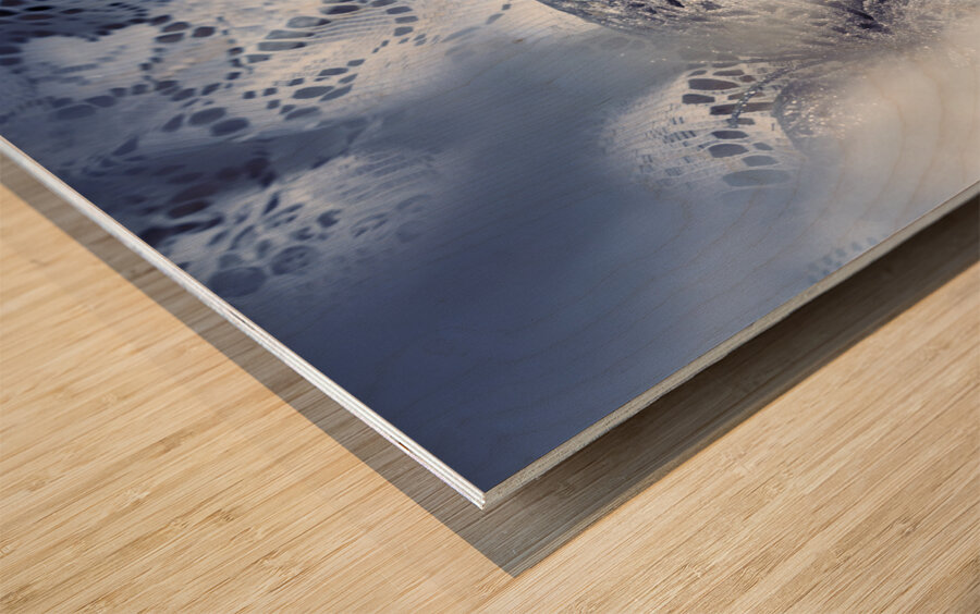 Mysterious carnival mask Wood print