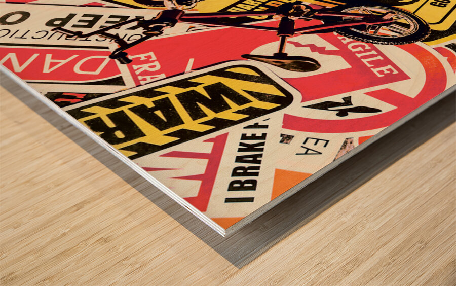 City cycle avenue Wood print