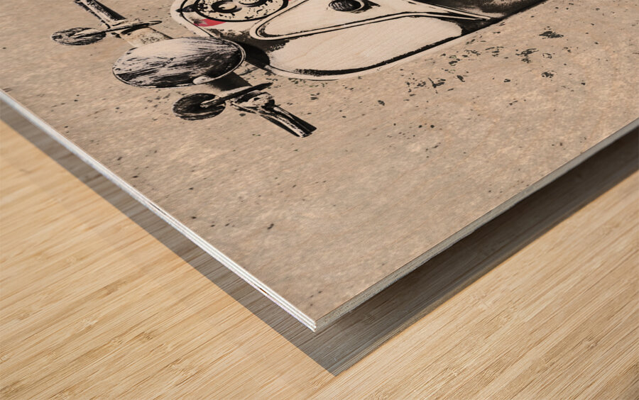 Street scooter Wood print