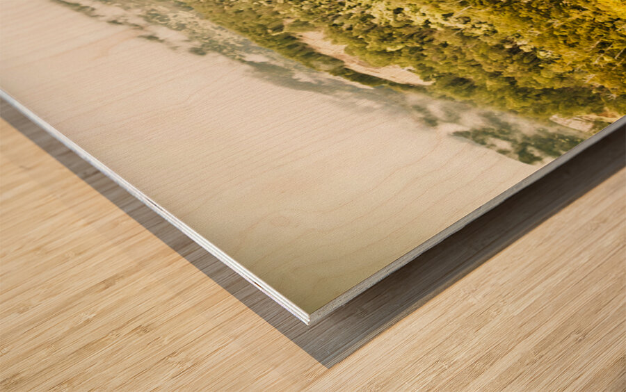 Peaks and troughs Wood print