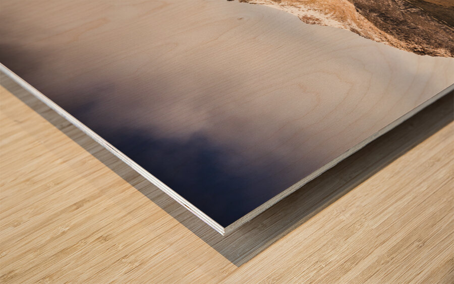 Country highlands Wood print