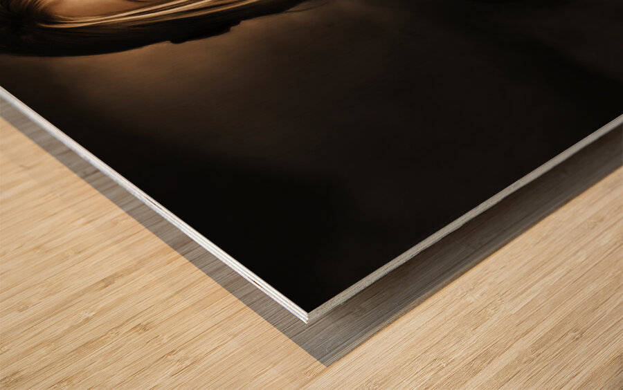 Romantic Blonde Woman Holding The Light Of Love Wood print