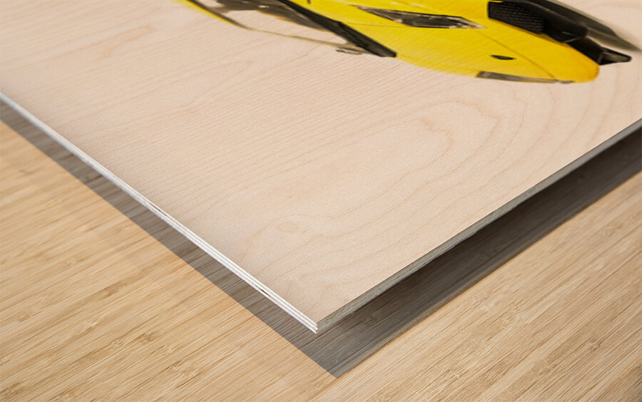 Long Lambo Lineup  Wood print