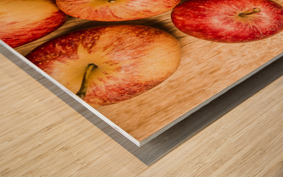 Delicious red apples Wood print