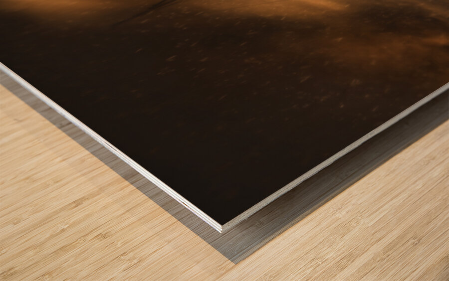 The shipwreck and the storm Wood print