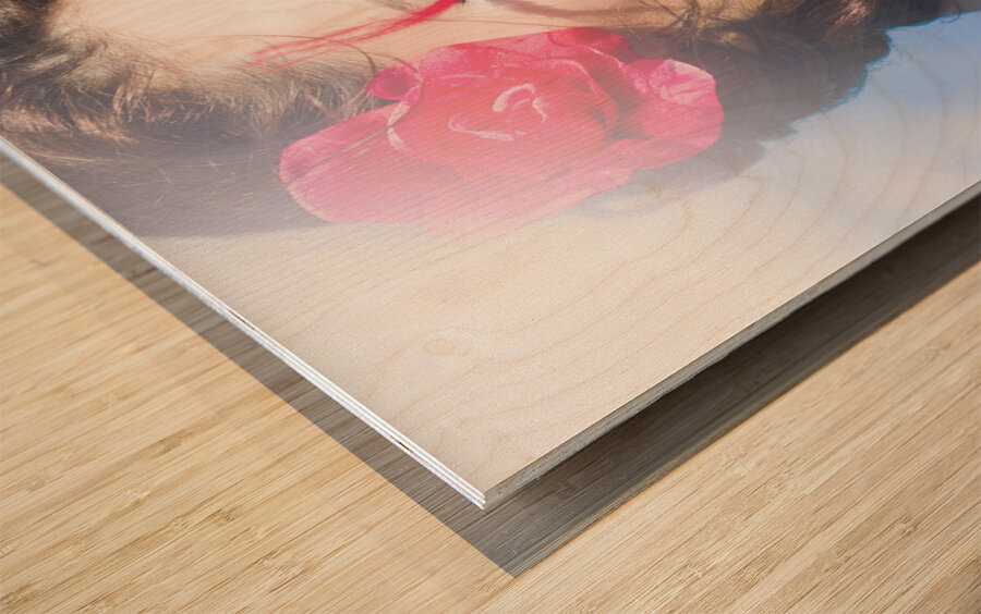 Love Heart And Arrow Tattoo Wood print