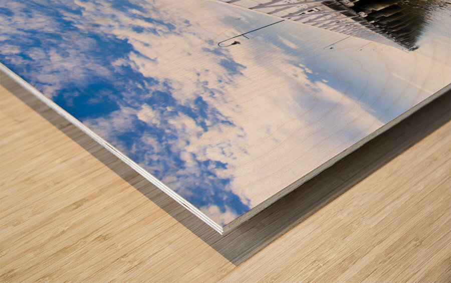 Beach Jetty Wood print