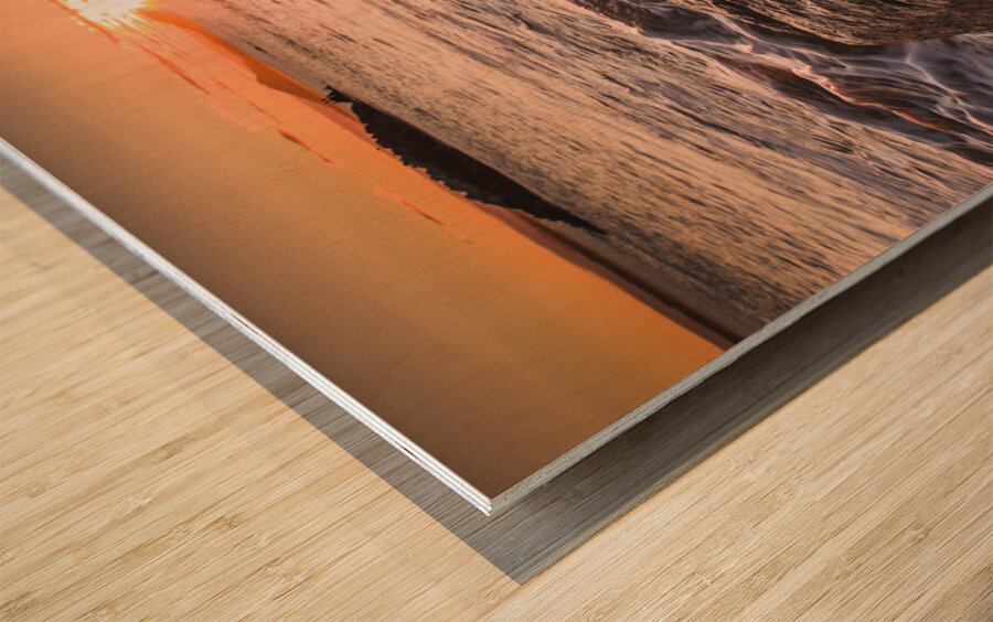 Swansea Sunrise Wood print