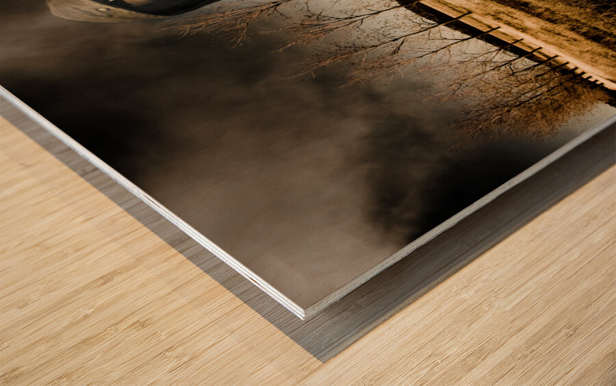 The Fall Of War Wood print