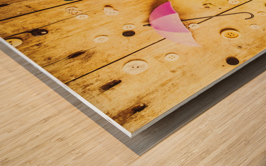 In rainy fashion Wood print