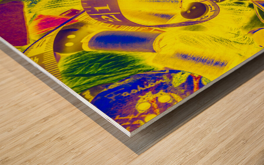 Crafting colours Wood print