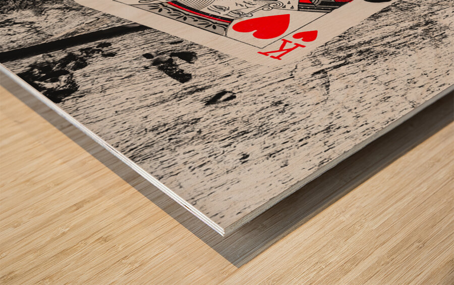 Casino hot streak  Wood print