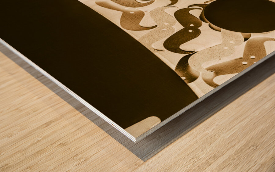 Hairy Hipster Wood print