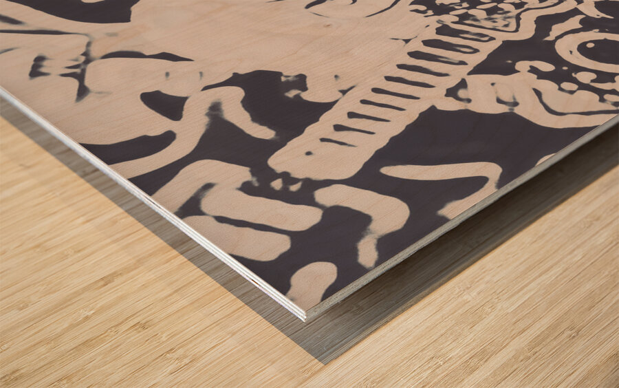 Kill the f$%#n music industry Wood print