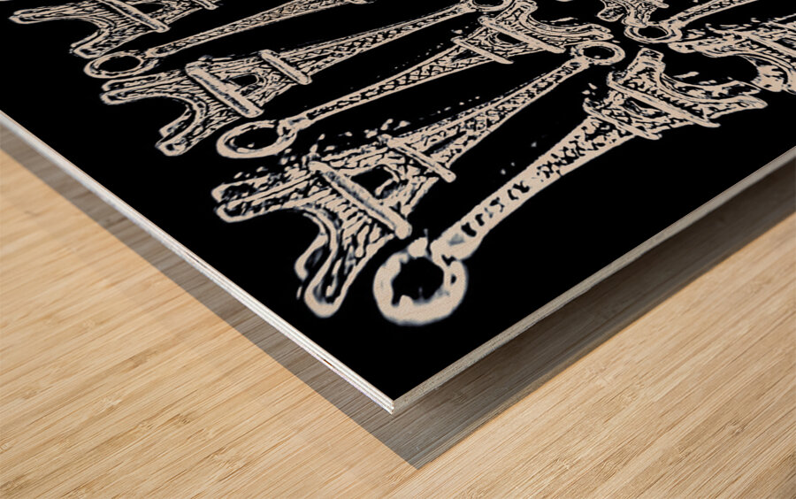 Romantic reflections Wood print