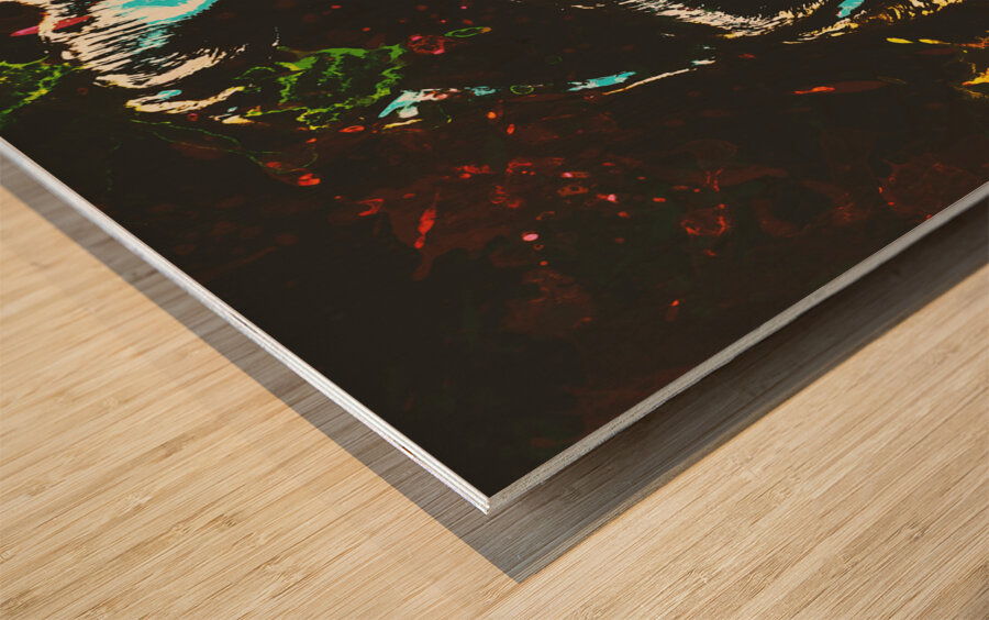 Pop art madness Wood print