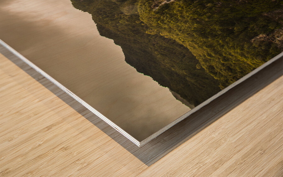 Tasmania Hydropower Dam Wood print