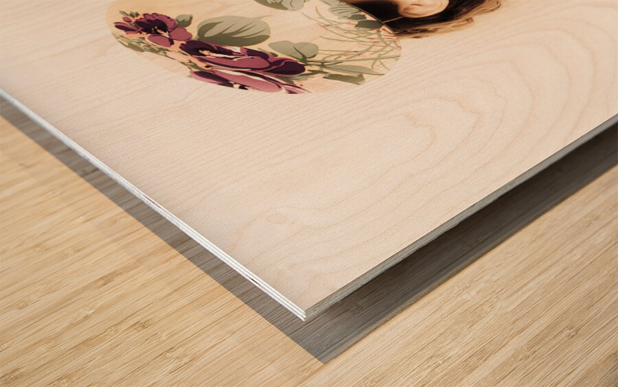 Retro Fashion Wood print