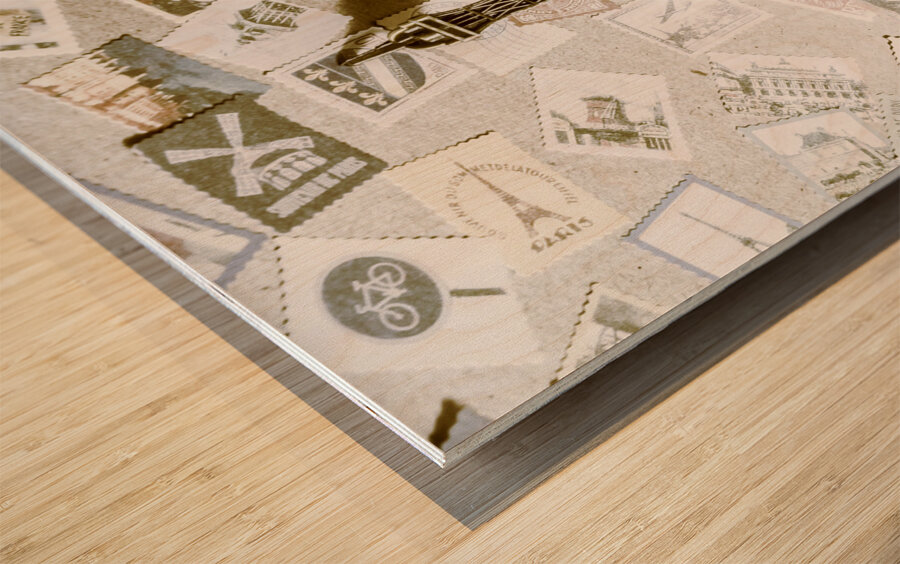 I Fall Tower Wood print