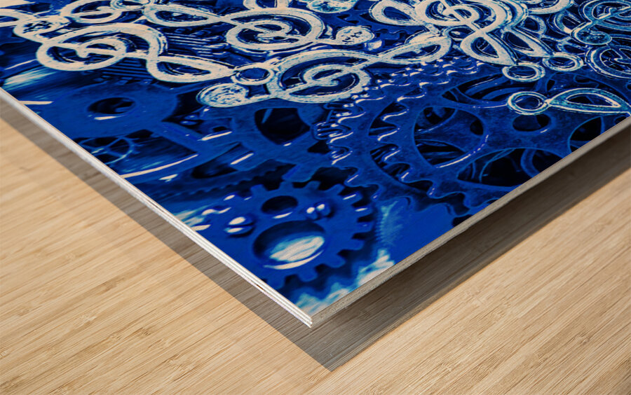 Complex sound structures Wood print