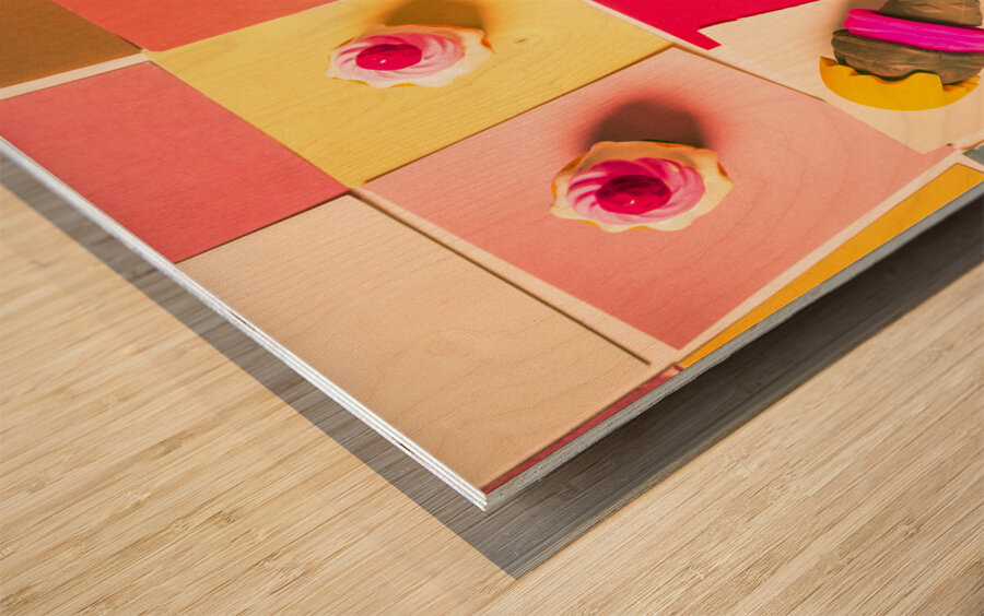 Candy calendar Wood print