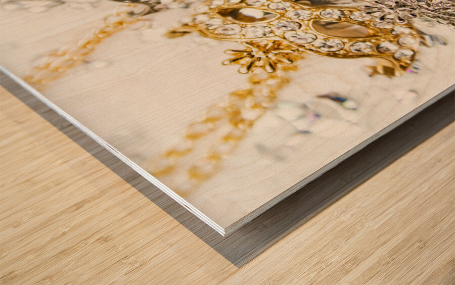 Diamond party Wood print