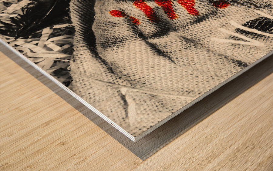 Countryside of terror Wood print