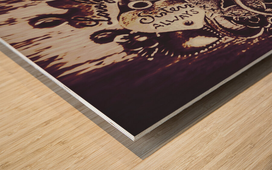 Decorating a love nest Wood print